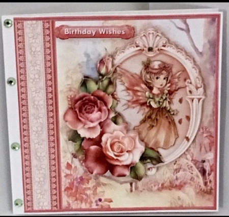 Autumn Fairy Birthday, Leaving, 8x8 Decoupage Mini Kit by Deborah Stubbenhagen