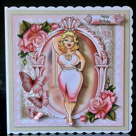 Foxy Mama - Has Left the Building! Card Front Kit by Deborah Sweet