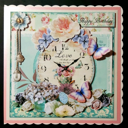 Vintage Gardening Times Card Front Kit by Deborah Sweet