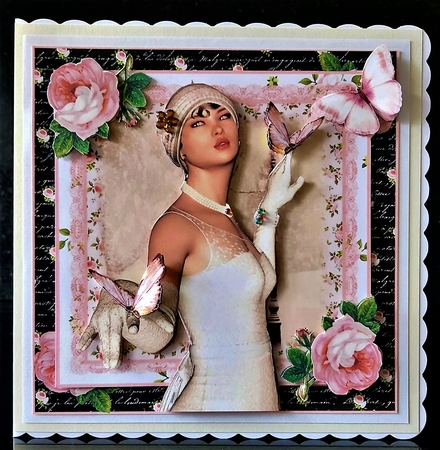 Ice Pink Deco Card Front Kit by Deborah Sweet