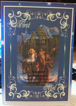 The First Noel + Card Front + Pyramid by Deborah Sweet
