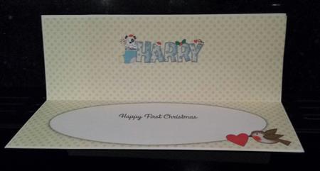 Patch 1st Xmas Harry Large Dl Insert by Deborah Sweet