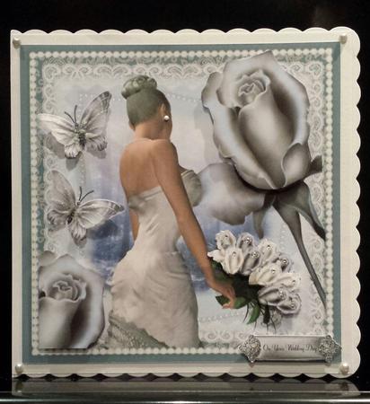 Pearls Lace and Silk Roses Bride Topper by Deborah Sweet