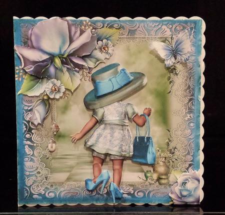 Mummy's Little Miss Card Front Kit by Deborah Sweet