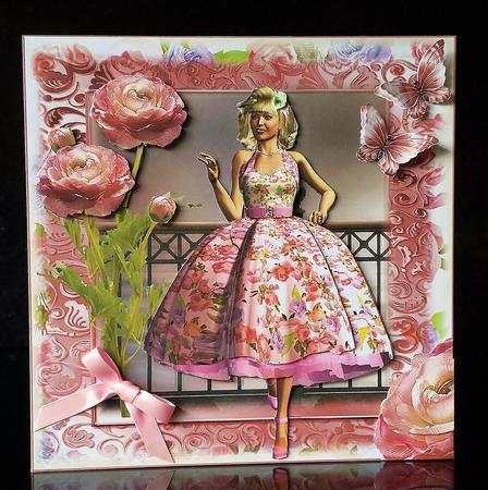 1950's Divine Deborah Card Front Kit by Deborah Sweet