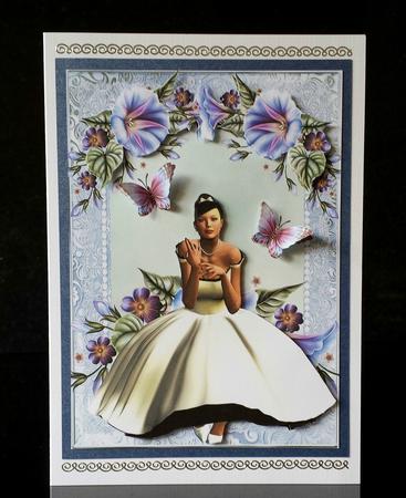Beautiful Morning Glory Beauty in White by Deborah Sweet