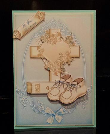 Christening/holy Communion Card Front Little Boy by Deborah Sweet
