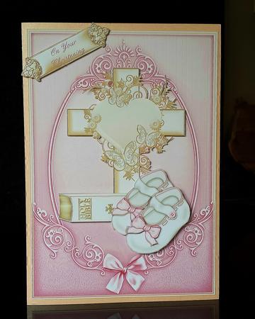Christening/holy Communion Card Front Little Girl by Deborah Sweet