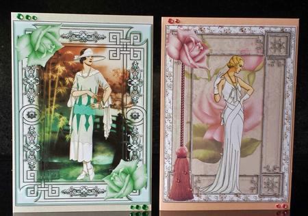 2xa5 Size Art Deco Style Toppers by Deborah Sweet
