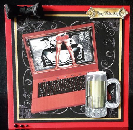 Laptop and a Pint Topper by Deborah Sweet