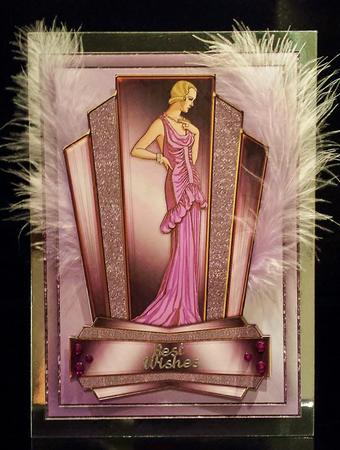 Art Deco Card Front & Topper by Deborah Sweet