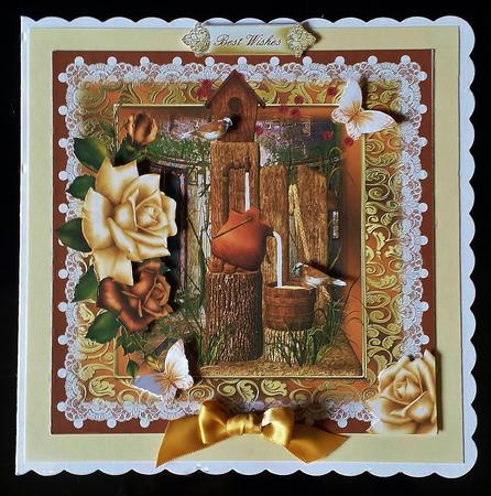 The Fountain and the Finch Topper by Deborah Sweet