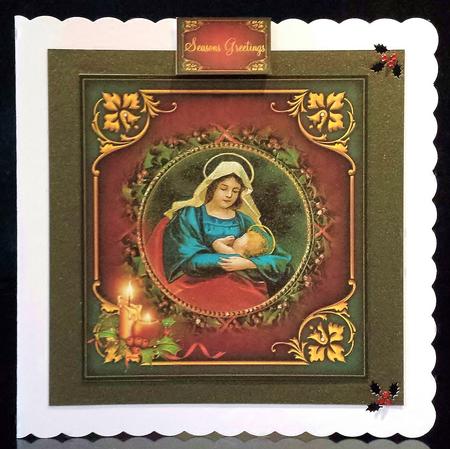 Vintage Style Mary and Baby Jesus by Deborah Sweet