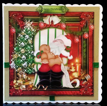 Twas the Night Before Christmas Card Front/topper by Deborah Sweet