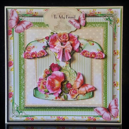 Gorgeous Retro Floral Phone Card Front Kit by Deborah Sweet