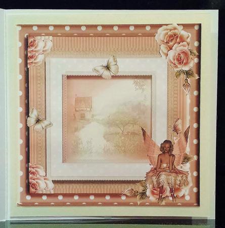 Insert to Compliment Peach Rose Fairy by Deborah Sweet