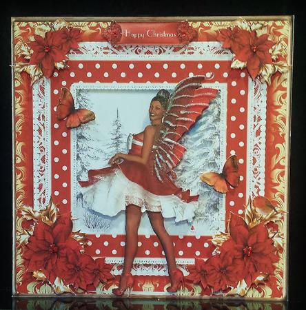 The Christmas Fairy Card Front Kit by Deborah Sweet