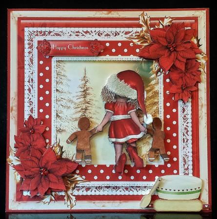 Run! Run! It's That Time of Year!! Gingerbread Card Front by Deborah Sweet