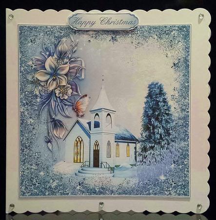 Winters Night Card Front/topper by Deborah Sweet