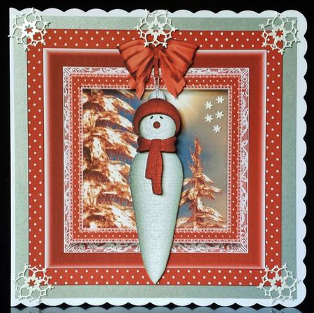 The Snowman Christmas Bauble Topper by Deborah Sweet