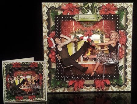 Pulling a Cracker Card Front Kit by Deborah Sweet