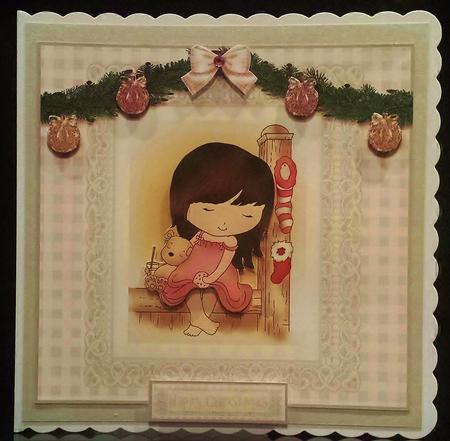 Cute Waiting for Santa Quick Topper by Deborah Sweet