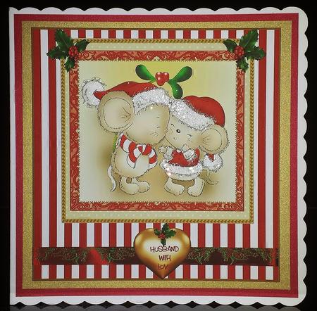 Merry Kissmas Card Front Kit by Deborah Sweet
