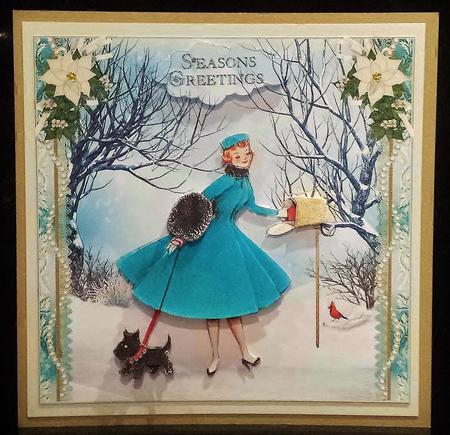 Elegant Lady Christmas Post Mini Kit by Deborah Sweet