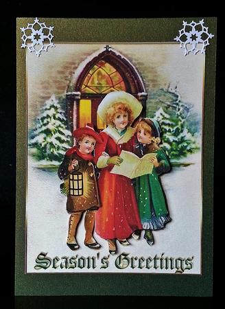 Vintage Christmas Carolers by Deborah Sweet