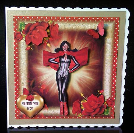 Super Woman Card Front Kit by Deborah Sweet