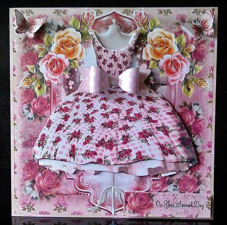 Beautiful Gingham Dress with Paper Bow by Deborah Sweet