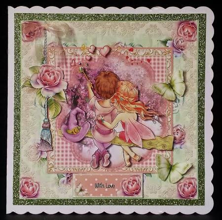 Fairy Love 8x8 Topper by Deborah Sweet