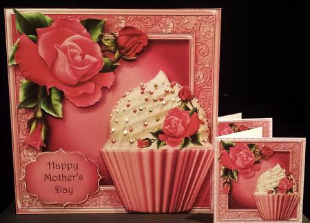 Deep Pink Rose Cupcake Mini Kit by Deborah Sweet