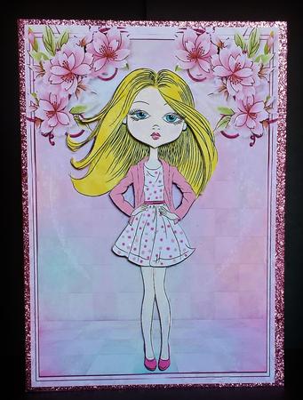 Teen Fashionista! Blondie Bombshell Decoupage by Deborah Sweet
