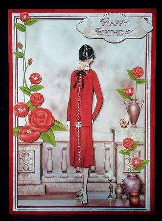 1920's Ruby Red Fashion Show by Deborah Sweet