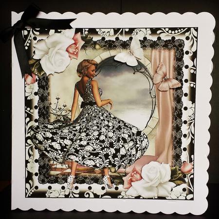 Beautiful White Rose Dress Beauty by Deborah Sweet