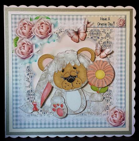Cute Have a Onsie Day! Card Front Kit by Deborah Sweet