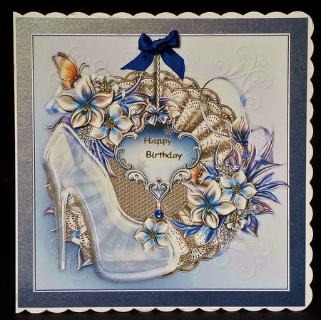 The Glass Slipper Card Topper by Deborah Sweet
