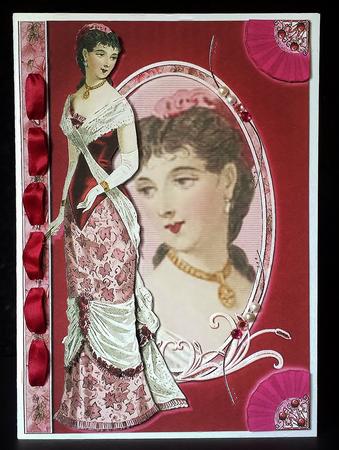 Victorian Lady in Pink Fashion Reflections by Deborah Sweet