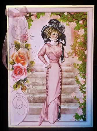 Edwardian Lady Blushing Rose by Deborah Sweet