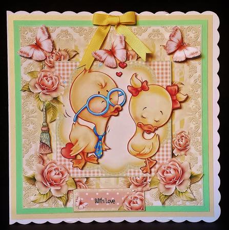 A Little Smooch Card Front Kit by Deborah Sweet