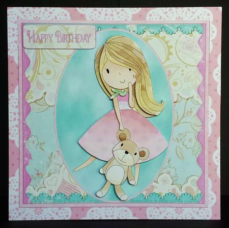 Playtime Girl and Her Teddy Mini Kit by Deborah Sweet