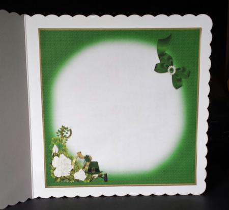 8x8 Flowers for St Patrick's Day Insert Plate by Deborah Sweet