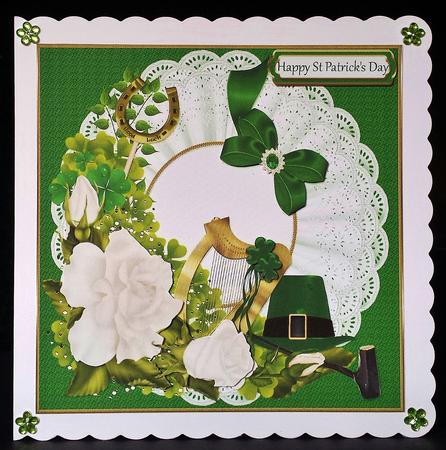 8x8 Flowers for St Patrick's Day by Deborah Sweet