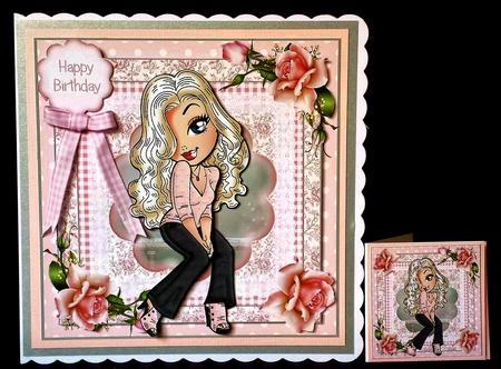Sweet Melissa Card Front Kit by Deborah Sweet