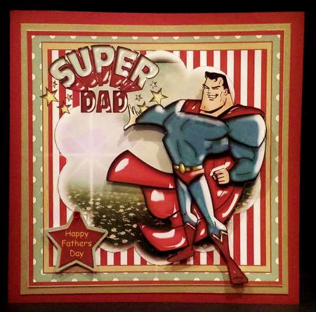 Super Dad Card Front Kit by Deborah Sweet