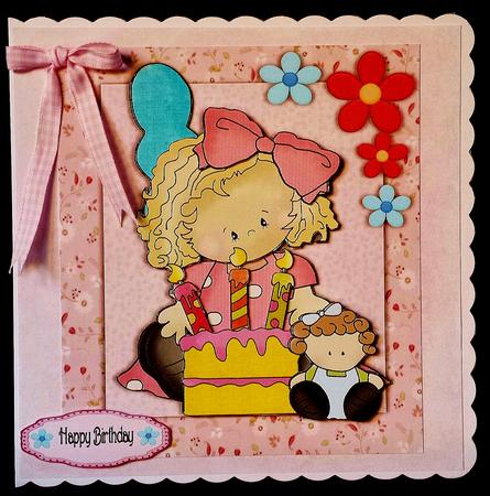 Pretty Little Birthday Girl 8x8 Mini Kit by Deborah Sweet