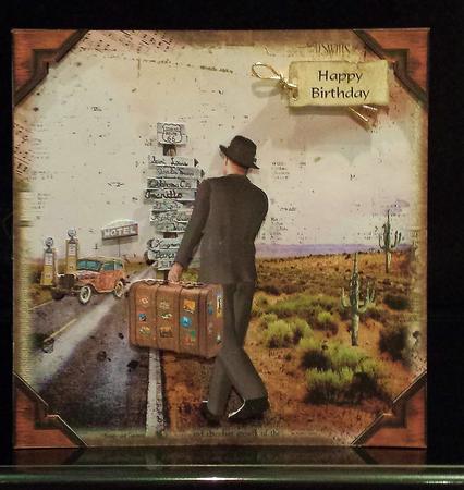 1950's Style Route 66 Masculine Card Kit by Deborah Sweet
