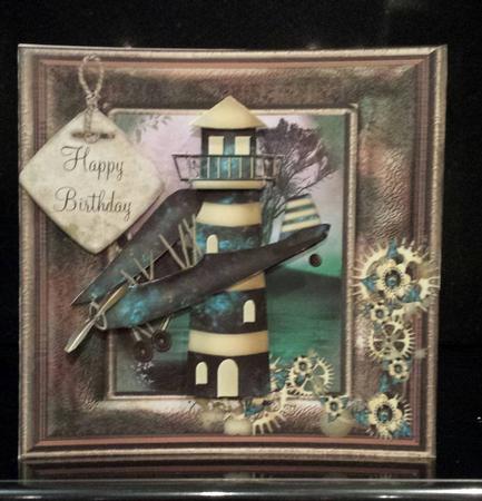 Masculine Steampunk Style Lighthouse and Plane Mini Kit by Deborah Sweet
