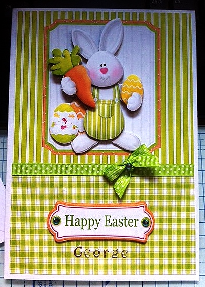 Easter Bunny Boy Step by Step Card by Deborah Sweet